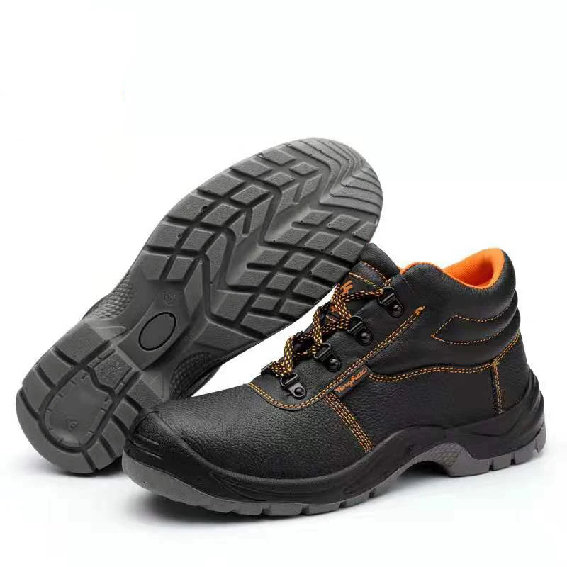 

2021 Leather Toe Cap Safety Shoes Steel Toe Steel Sole With Steel Toe Work Shoes