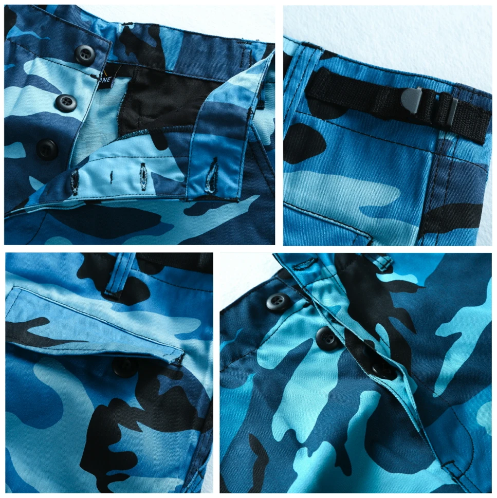 Мужские камуфляжные шорты в армейском стиле повседневные рабочие шорты-карго