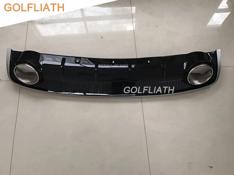 GOLFLIATH A4 B8 RS4 Стильный автомобильный ПП + нержавеющая сталь задний бампер диффузор