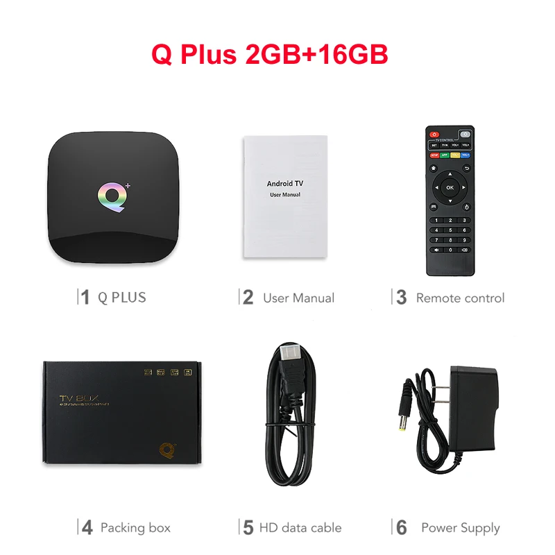 2G 16G Android 9,0 tv Box Q plus 4 Гб 64 Гб Allwinner H6 4 ГБ 32 ГБ 1080P H.265 6K HD медиаплеер 2,4G Wifi беспроводной Q+ телеприставка PK TX6 - Цвет: 2G 16G
