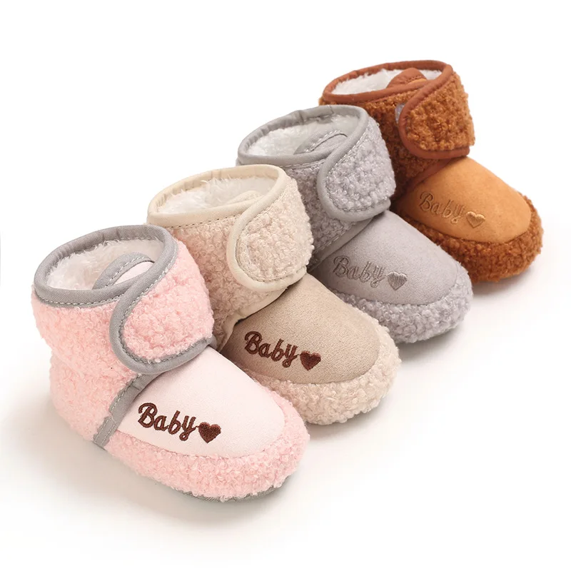

2020 Winter 0-1 Year Old Boy And Girl Baby Cotton Shoes Snow Boots Soft Bottom Non-Slip Baby Toddler Shoes