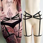 Женский экзотический пояс-подвязка для ног, пояс для тела, пикантный эластичный пояс на шею, ажурное нижнее белье в западном стиле