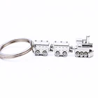 Новинка, модель поезда, металлический брелок для ключей, цепочка для ключей из сплава, брелок с подвеской для женщин и мужчин, Ювелирное Украшение, уникальный дизайн, подарок