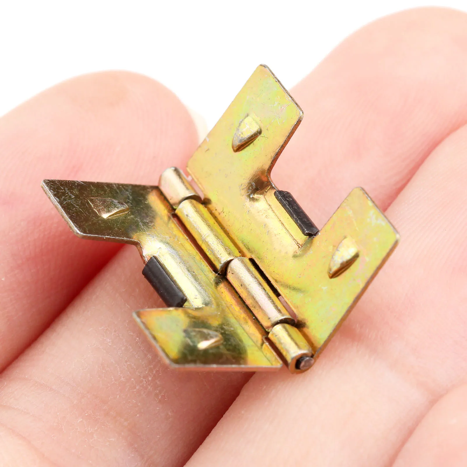 4 шт Мини Размер самозакрывающиеся металлические Пружинные петли для ювелирных