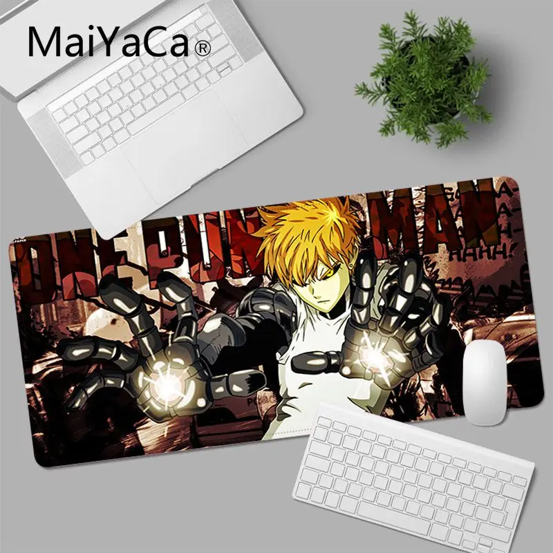 

ONE PUNCH MAN FUBUKI Non Slip Rubber Mouse Durable Desktop Mousepad Size for large Edge Locking Speed Version Game Keyboard Pad