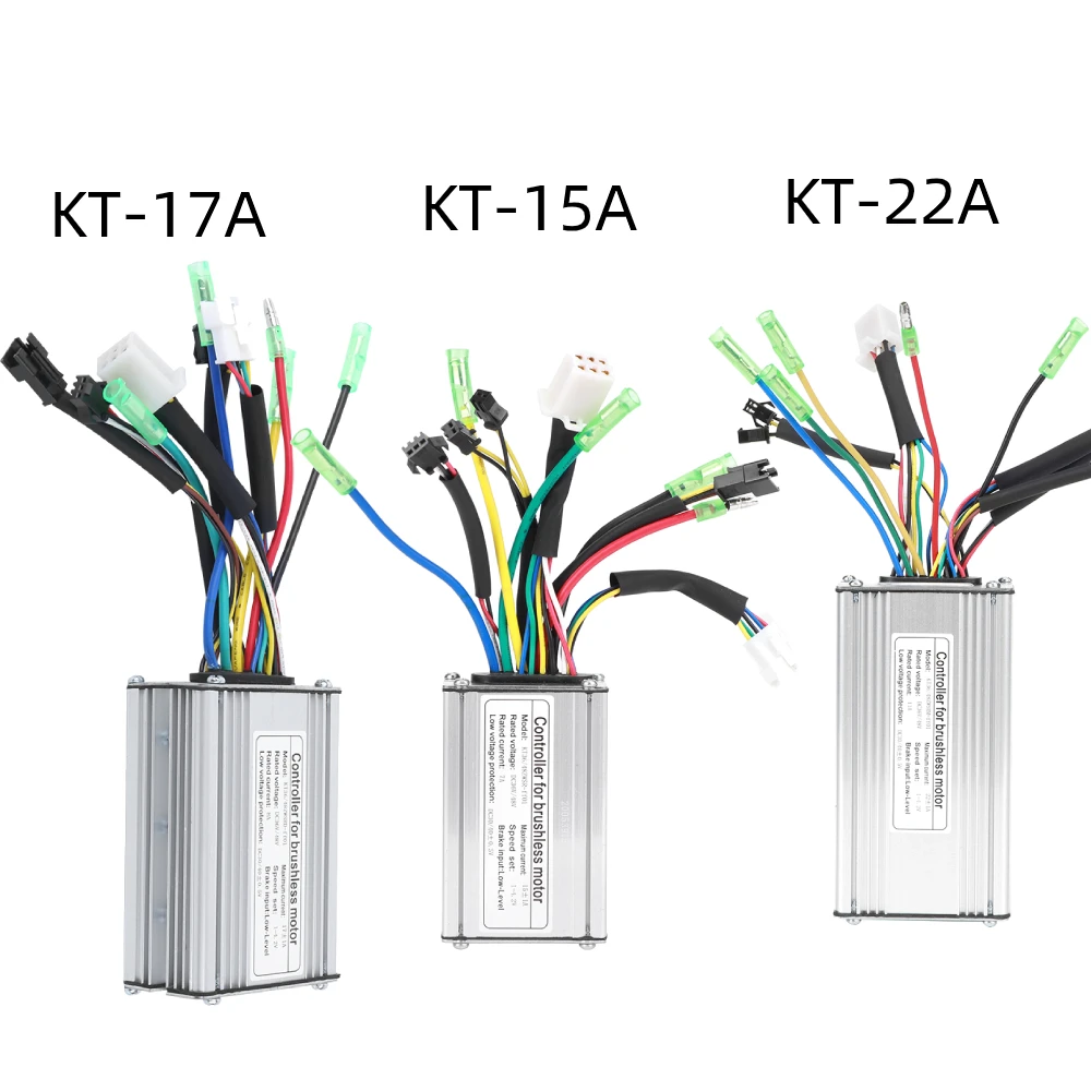 Электрический велосипед контроллер KT 36V/48V 9 трубки Squarewave 15A/17A/22A для е байка