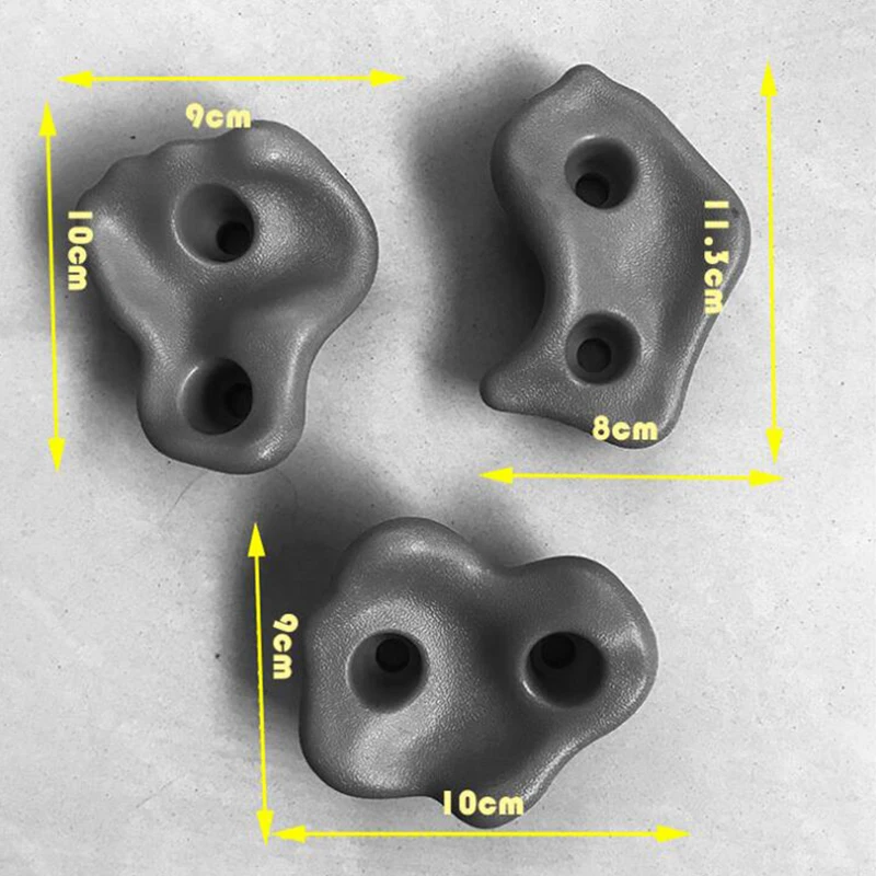 

10pcs/set Rock Climbing Holds Kids Wood Wall Climbing Stones Toys Playground Game Hand Feet Hold Grip Kit Outdoor Games for Kids