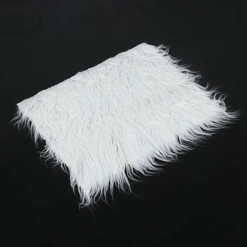 Фон для фотосъемки новорожденных с искусственным мехом одеяло корзина коврик