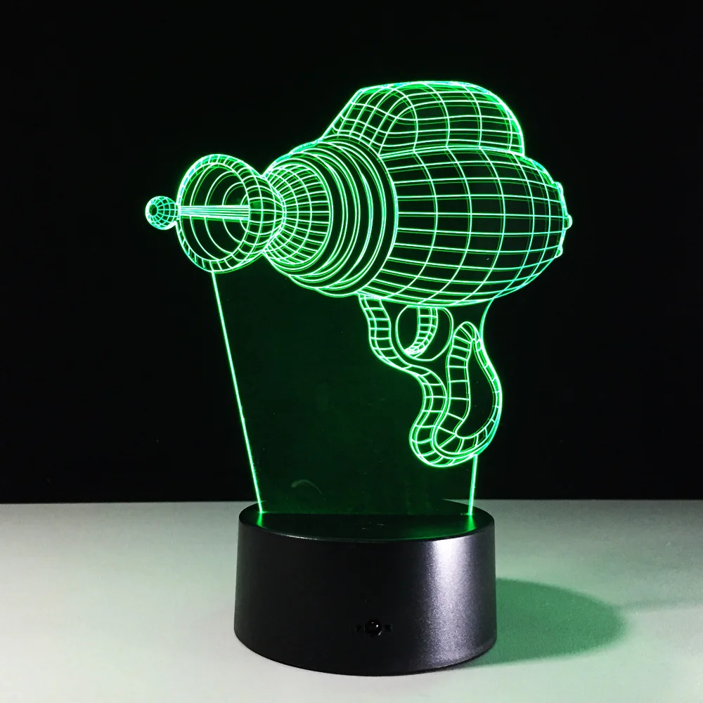 Акриловая трехмерная прикроватная лампа в форме электрофрезы ночник для спальни