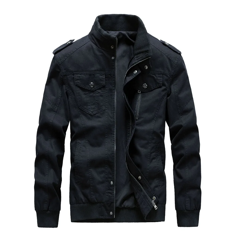 Мужская хлопковая армейская куртка тактическая куртка-бомбер в стиле MA-1 осень 2019