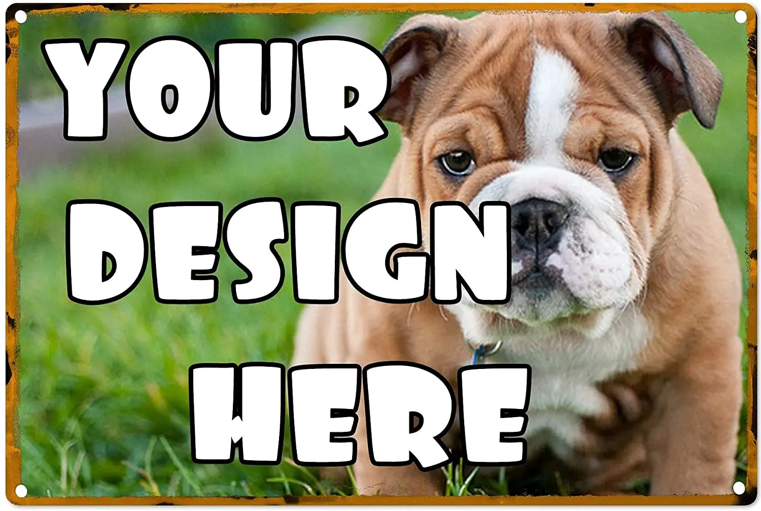 

YDESIGN HERE Animal Pattern Home Art Room Decoration Office Club Wall Retro Metal Tin Sign Wall Sign