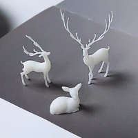 3d deer resin inclusion miniature animal embellishment resin jewelry diy resin terrarium fairy garden making resin art supplies