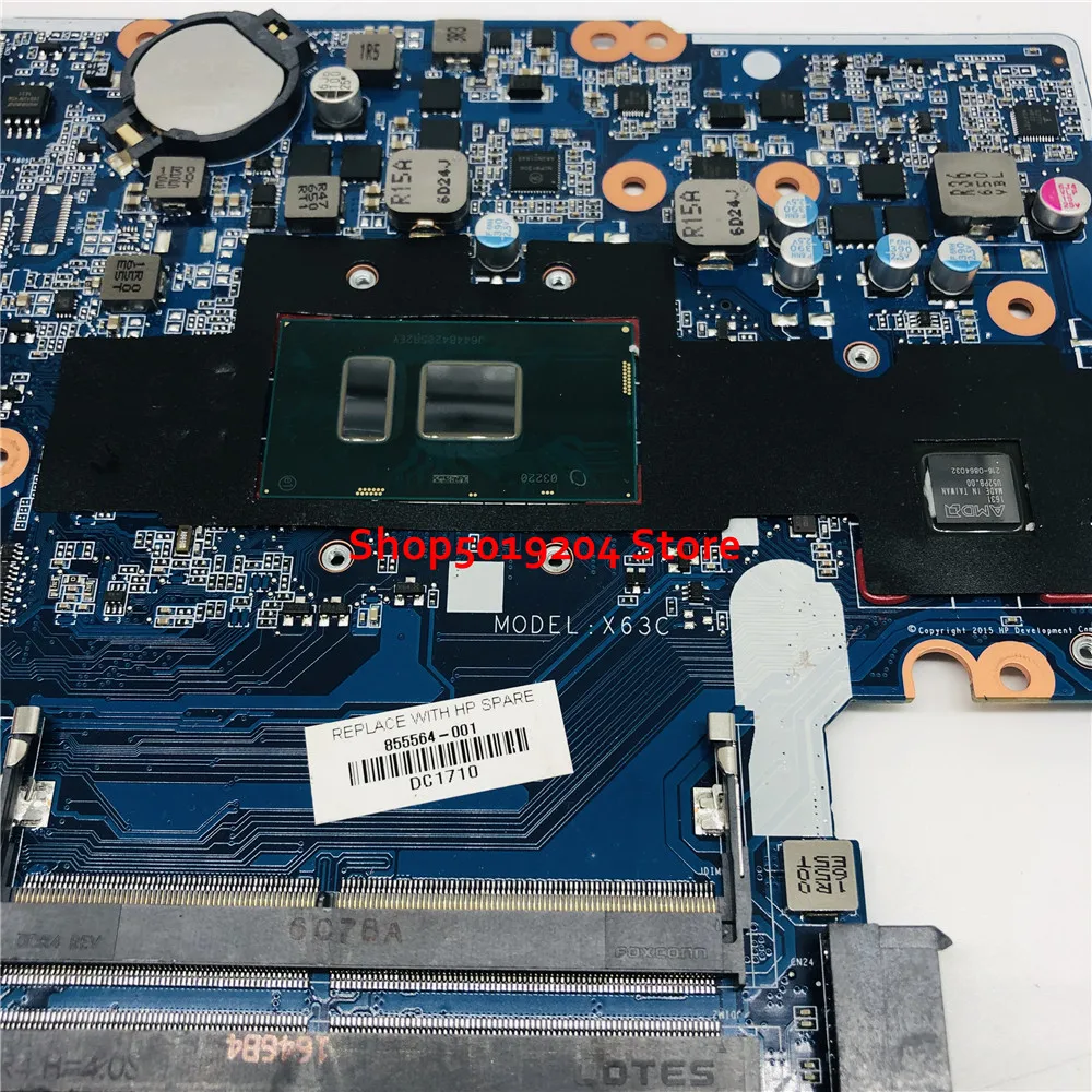 Материнская плата для ноутбука HP Probook 450 G3 450-G3 SR2EY I5-6200U DDR4 855674-601 855564-501 855564-001 DAX63CMB6D1