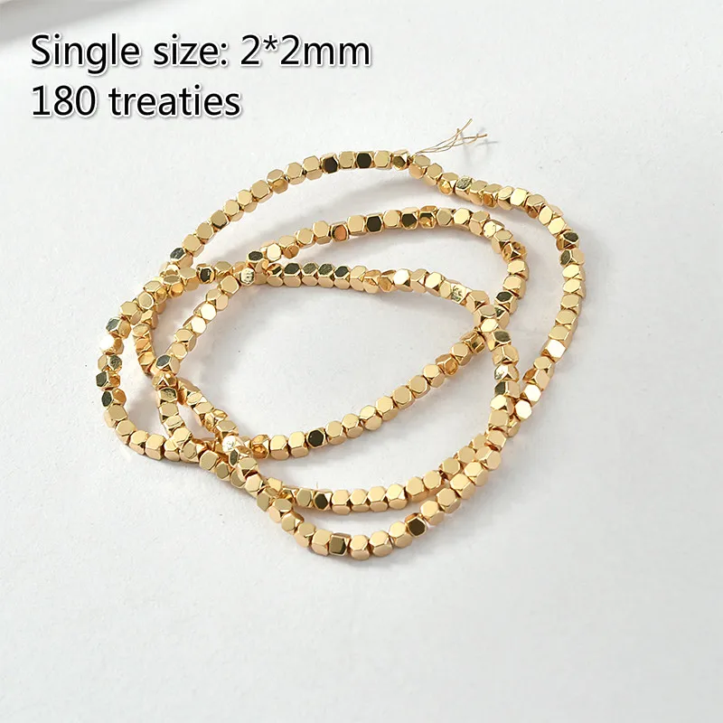 Квадратный маленький уголок 2*2 мм ручной работы из бисера браслет ожерелье