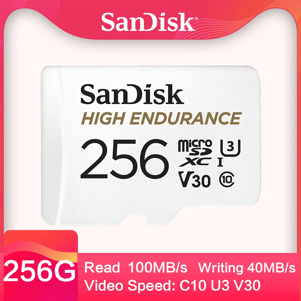 Карта памяти SanDisk microSDHC/microSDXC с высокой выносливостью 32 Гб класс 10 100 МБ/с./с 64 Гб TF карта SDSDQQ