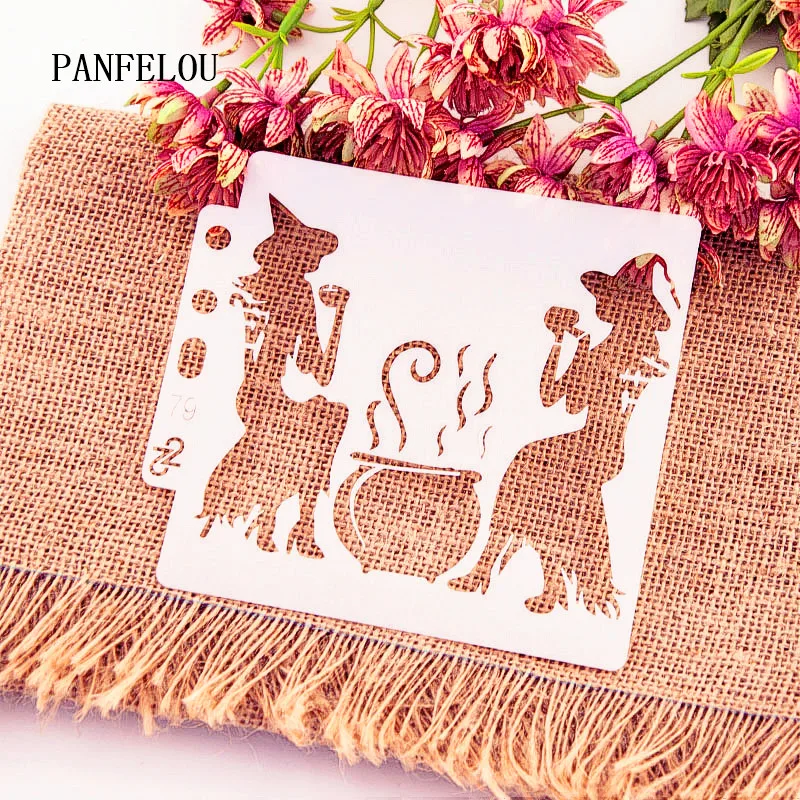 Трафареты для скрапбукинга ведьмы Пластиковая форма сделай сам украшение торта