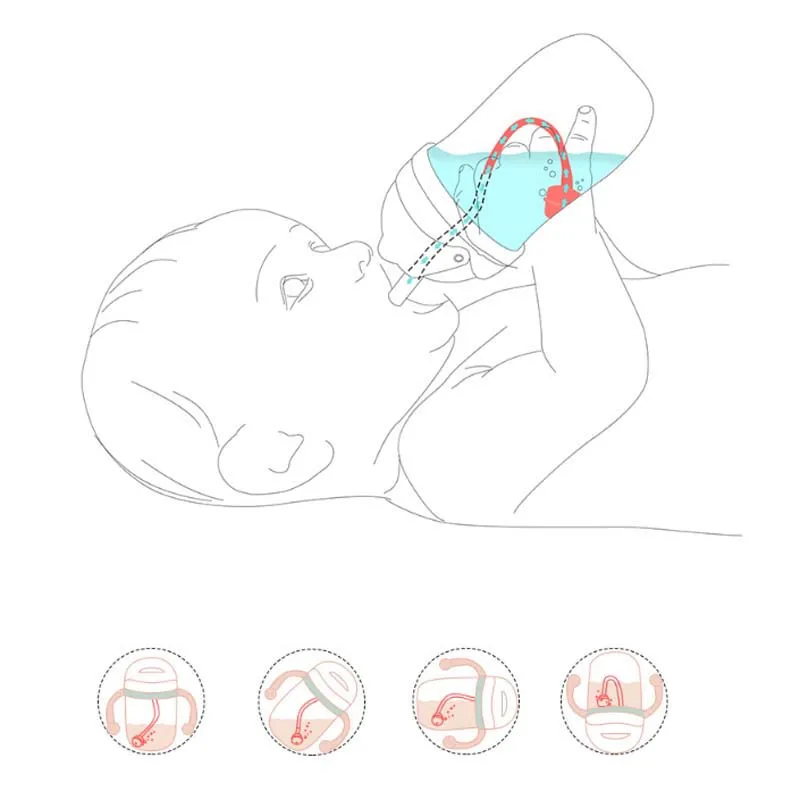 Поворотная детская чашка для питья с двойной ручкой и откидной крышкой