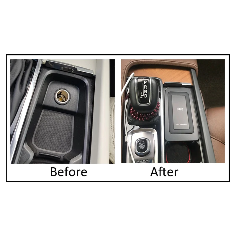 10 Вт автомобильное беспроводное зарядное устройство для телефона Volvo XC90 S90 V90 XC60 S60