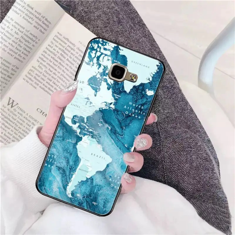 Motirunner карта мира путешествия мягкий резиновый чехол для мобильного телефона Samsung