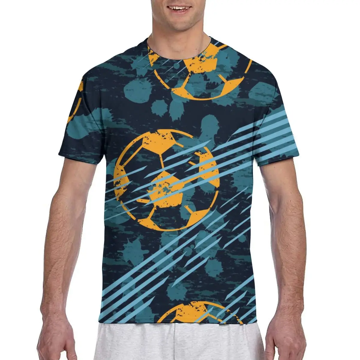 Новое поступление популярная футболка с геометрическим рисунком в стиле