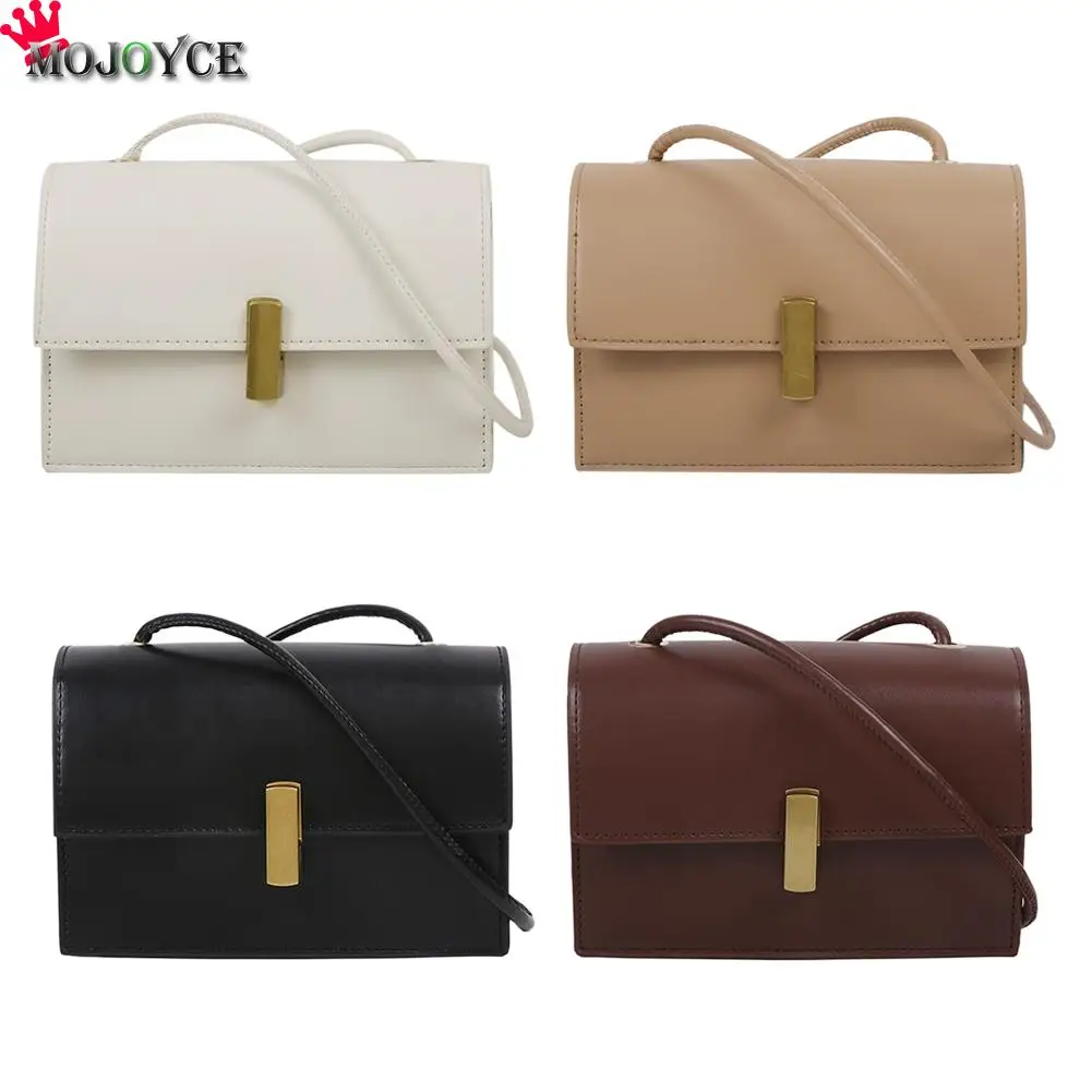 

Fashion Solid PU Messenger Bag Female Small Square Purse Shoulder Satchel