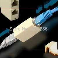 rj45 network cable through the first extension of the network adapter head dual head to the connector cable connector