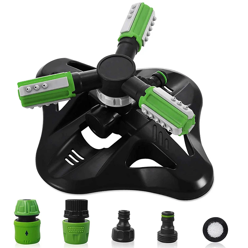 

Garden Sprinkler, Upgraded Automatic Lawn Sprinkler 360-Degree Rotating Irrigation System Garden Hose Sprinkler