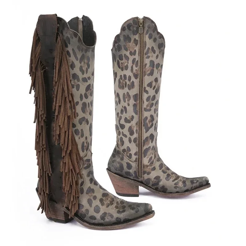 

and boots for women Women's shoes with pointed 40-43 large Tassels