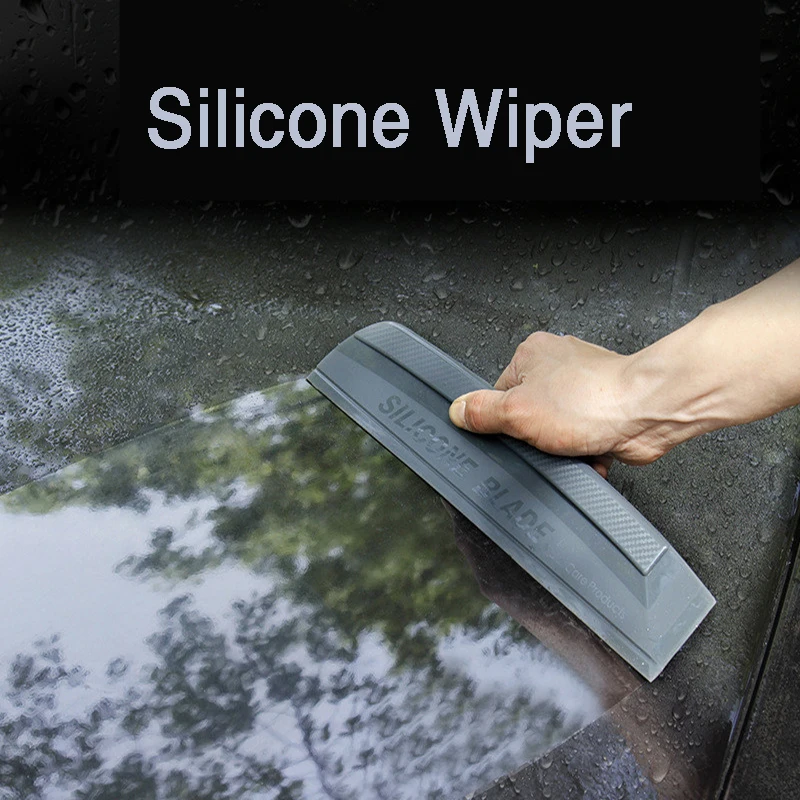 

Скребок для мытья стекол автомобиля, силиконовый нож, щеточка для протирания
