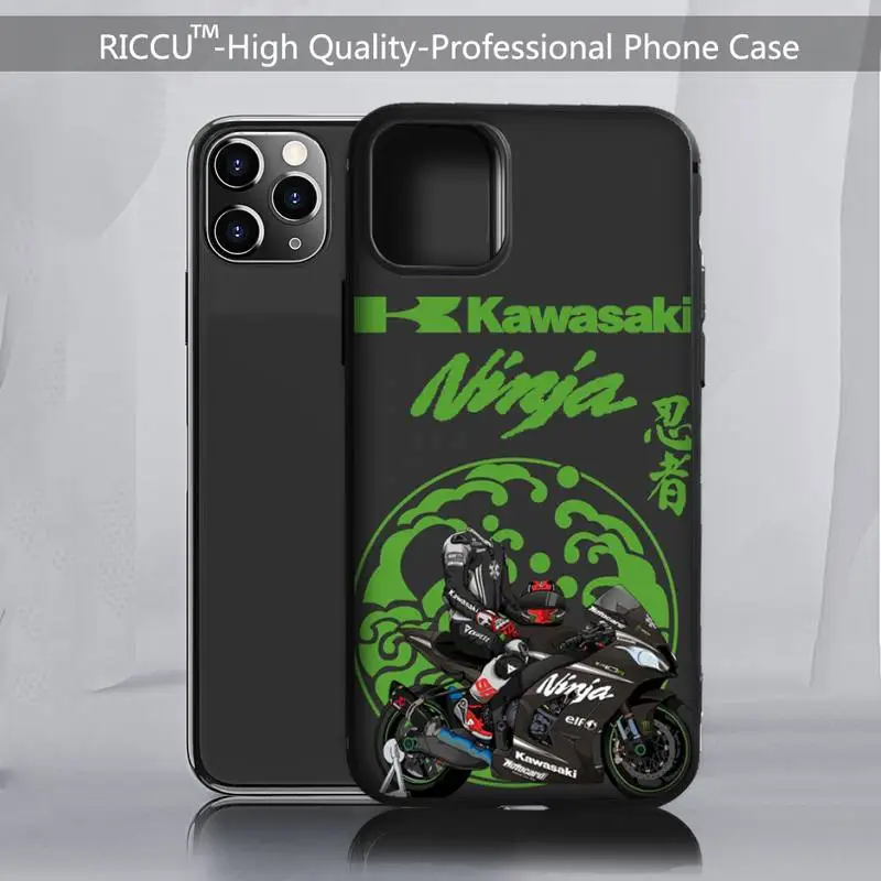 

Motorbike Racing Kawasaki Ninja Phone Case For iphone 11 12 13 Pro 13mini 11 Pro Max X XR XS MAX 7 8 plus 6s plus 6 6s Covers