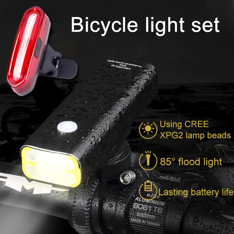 Велосипедный фонарь для шоссейного велосипеда USB Перезаряжаемый светодиодный