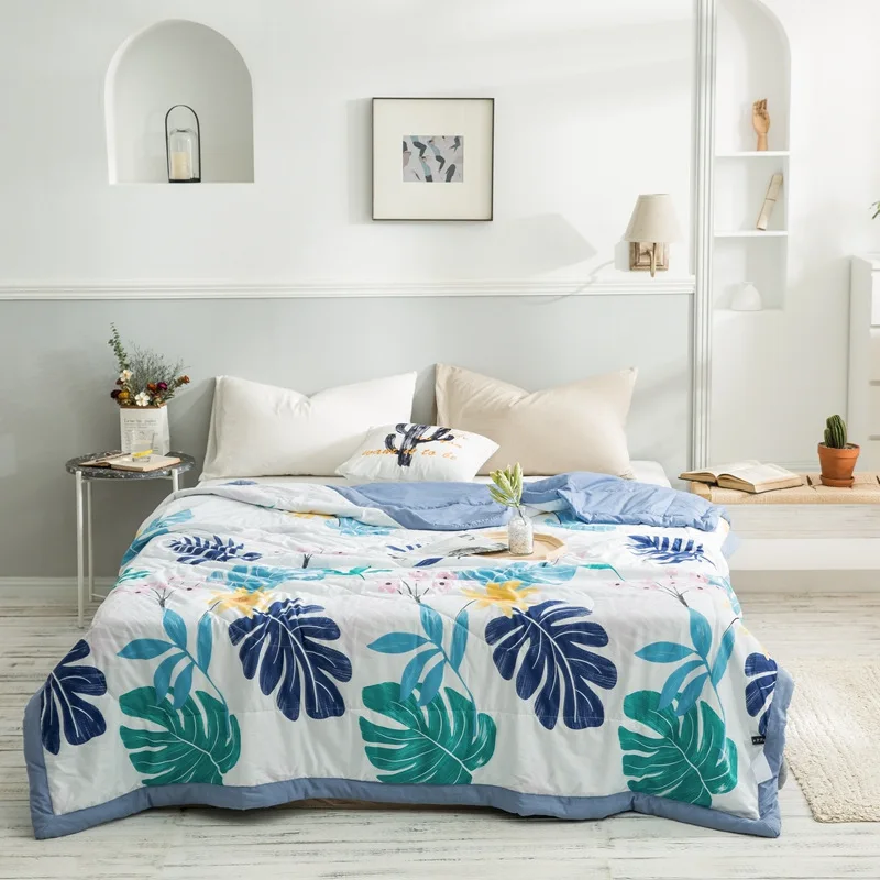 Тонкое летнее одеяло с принтом подсолнуха мягкое удобное для детей и взрослых