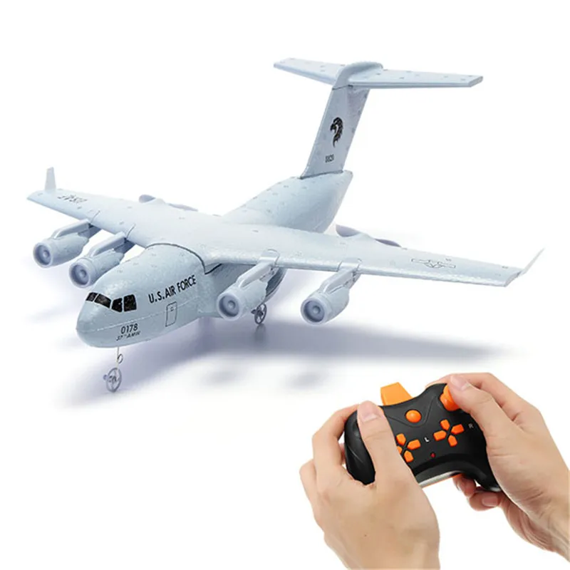 

Best Deal C17 C-17 Transport 373mm Wingspan EPP DIY RC Airplane RTF Fixing Wing RC Toys for Kids Boys Gifts Remote Control Toys