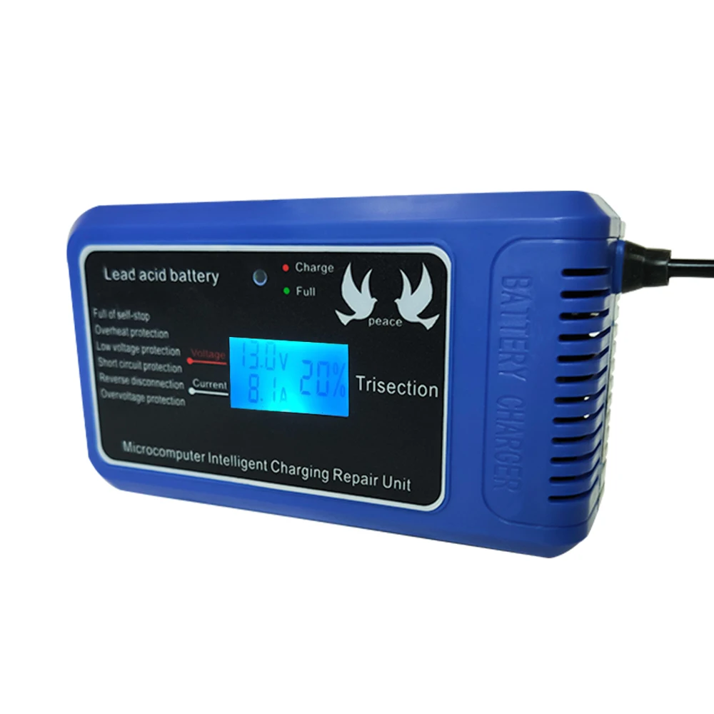 Автомобильное зарядное устройство со светодиодным дисплеем 12 В 10 А| |