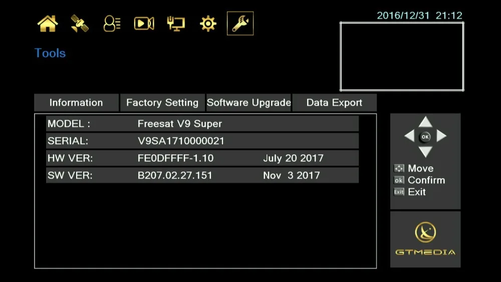 GT медиа V9 супер DVB-S2 спутниковый ТВ приемник спутникового декодер Поддержка PowerVu Biss Key Newca эмалированный около линии Youtube V8 V9 супер