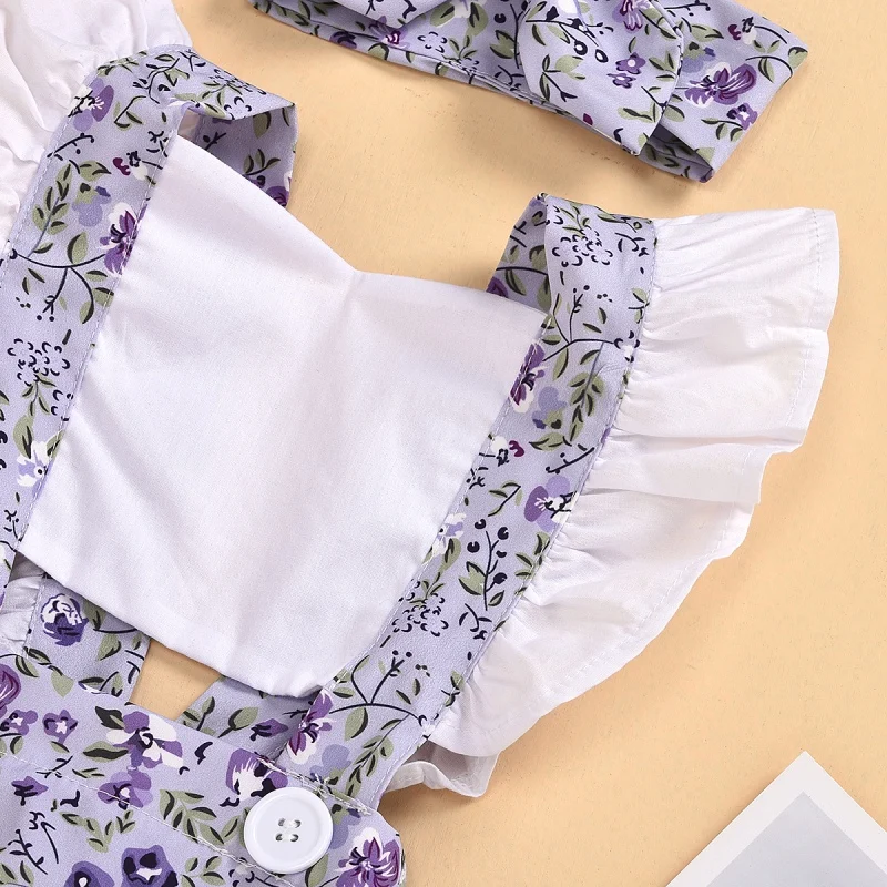 

Summer Baby Girls Romper Infant Newborn Sleeveless Girls Floral One-pieces Jumpsuit Baby Cotton Soft Clothes