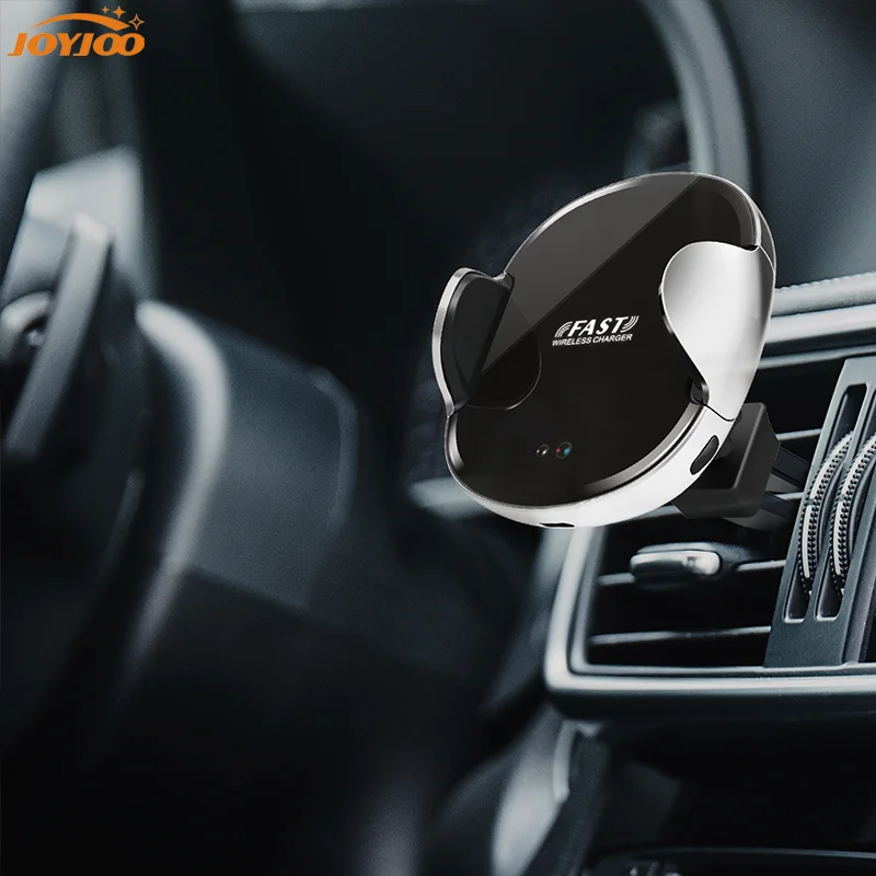 universal wireless charger car fast qi wireless charging automatic clamping car phone holder with air vent free global shipping