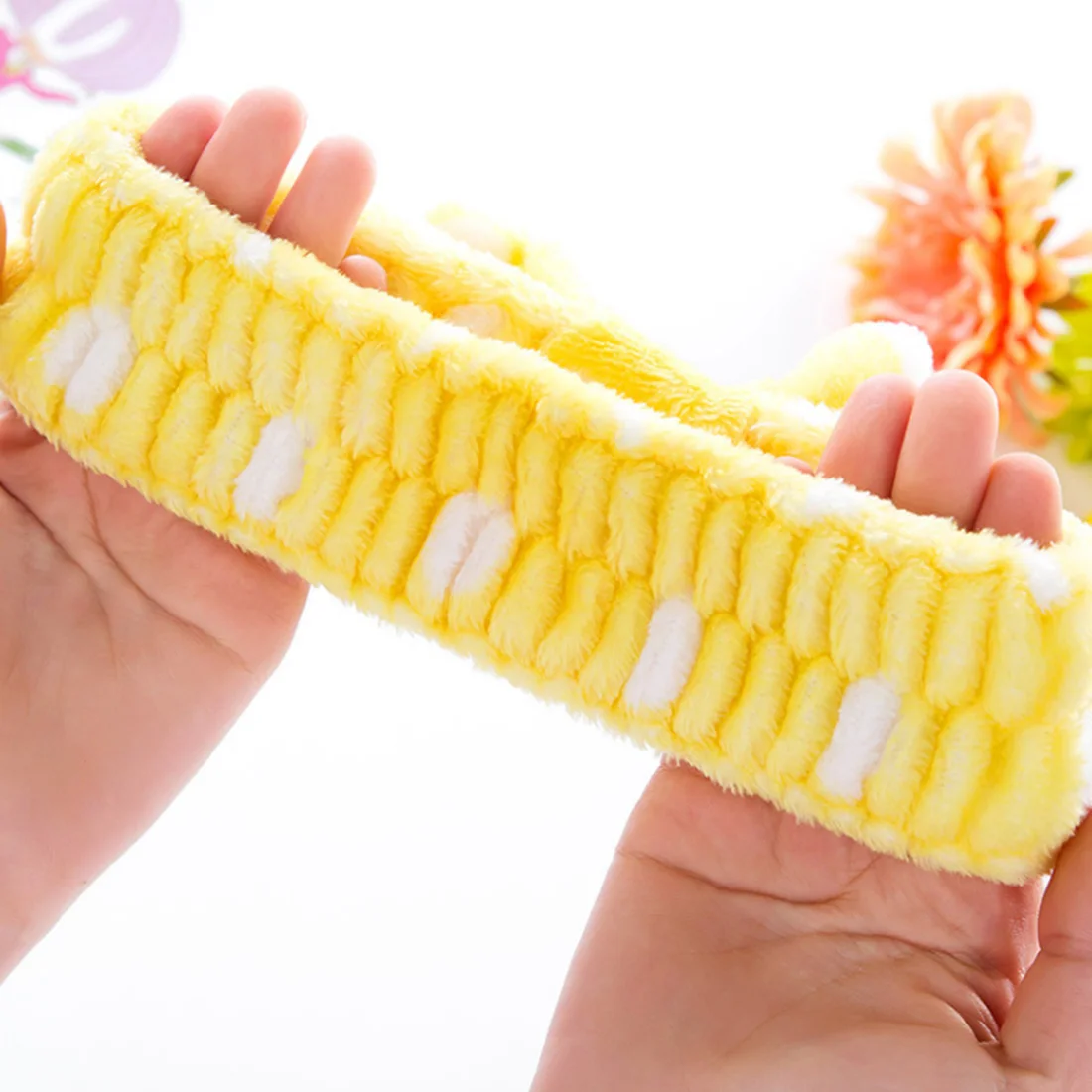 

Cute Sweet Dot Striped Printed Plush Soft Bow Headbands Wash Face Hairbands Women Hair Holder Turban Headband Hair Accessories