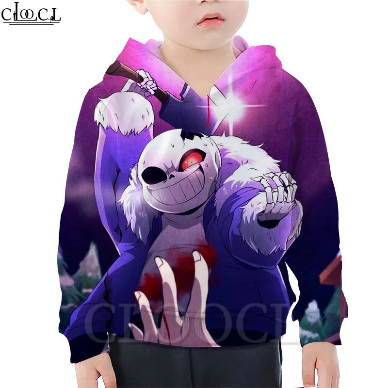 

CLOOCL Kids Game Undertale Hoodies 3D Print Boy Girl Clothes Children's Sweatshirt Casual Fashion Naughty Pullover Tops