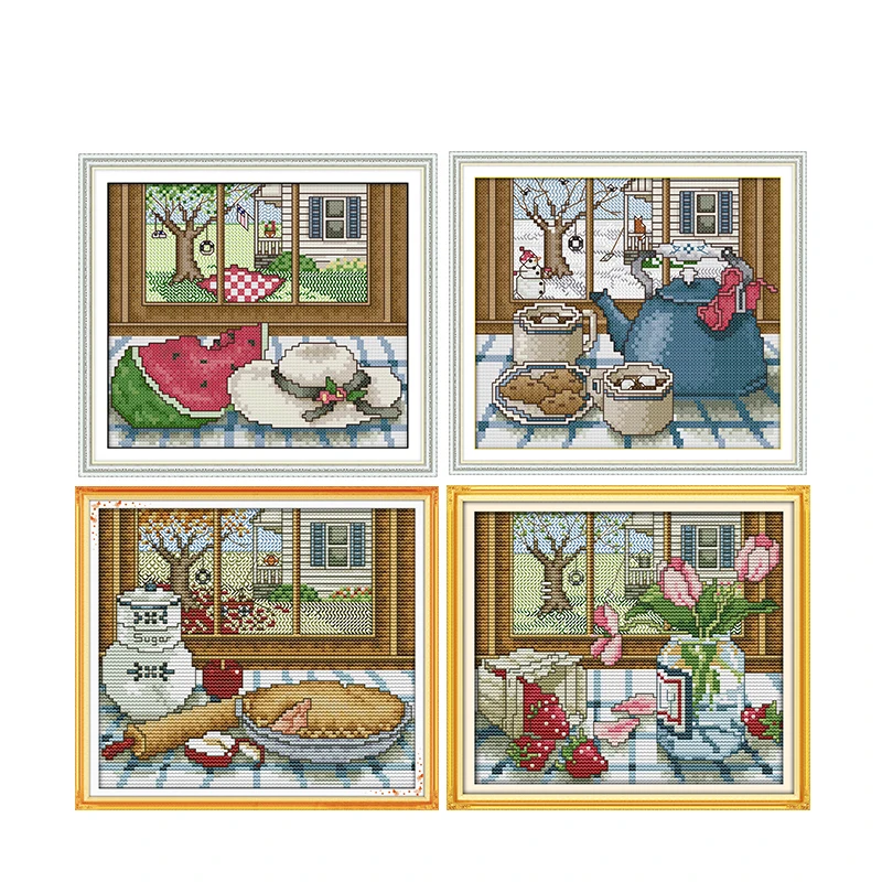 Всесезонный Набор для вышивания крестиком китайское рукоделие ремесло 11CT14CT