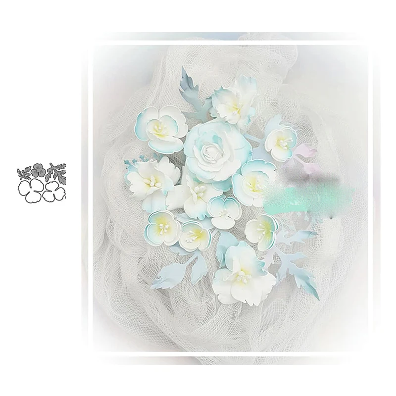 

JC Beautiful Flowers Leaf Metal Cutting Dies for Scrapbooking Craft Mold Cut Die Stencil Handmade Paper Card Make Template Model