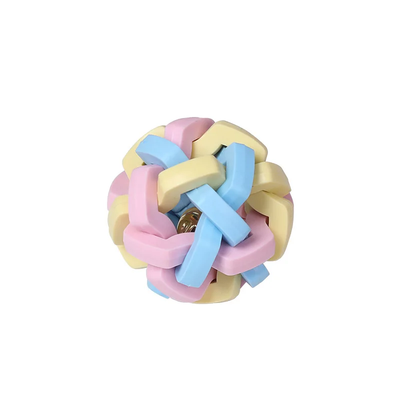 

Macaron Color Rubber Pet Chew and Squeaky Ball Toys For Cat Puppy Dog Training Playing Molar Interactive Toys Supplies