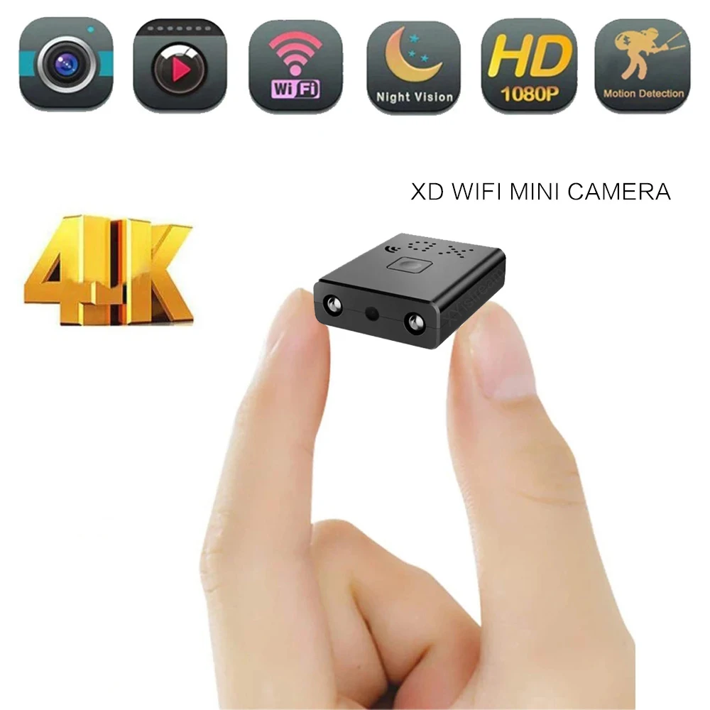 Мини камера видеонаблюдения Wi Fi Full HD 1080P 4K|Компактные видеокамеры| |