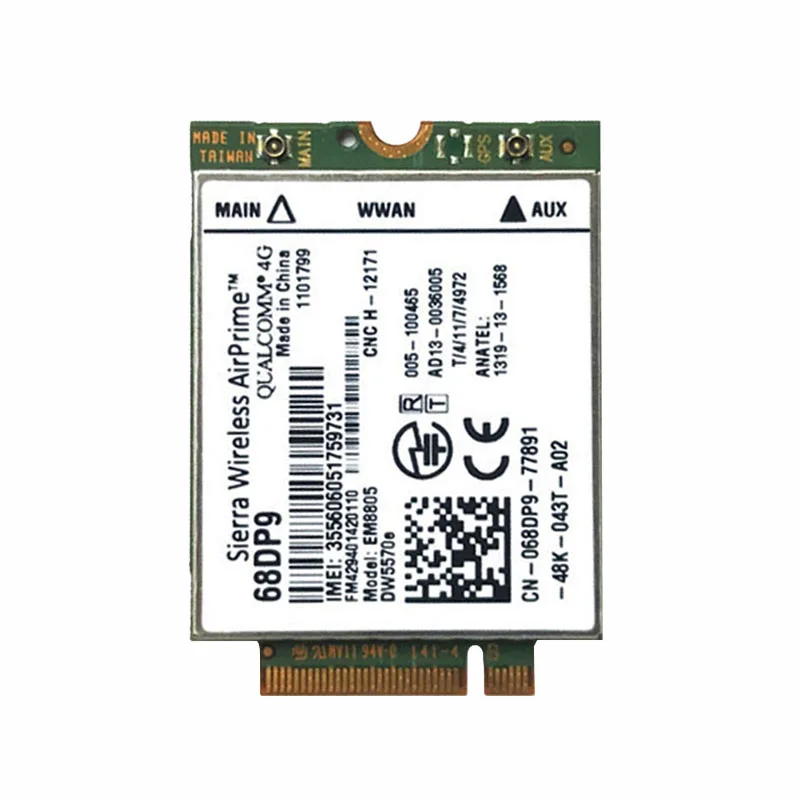 Разблокированный беспроводной модуль Sierra Wireless AirPrime EM8805 DW5570e 68DP9 C26 WWAN карта 4G LTE HSPA