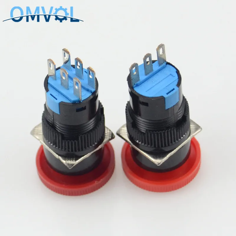 Кнопка аварийной остановки в виде красных грибов переключатель оборудование для