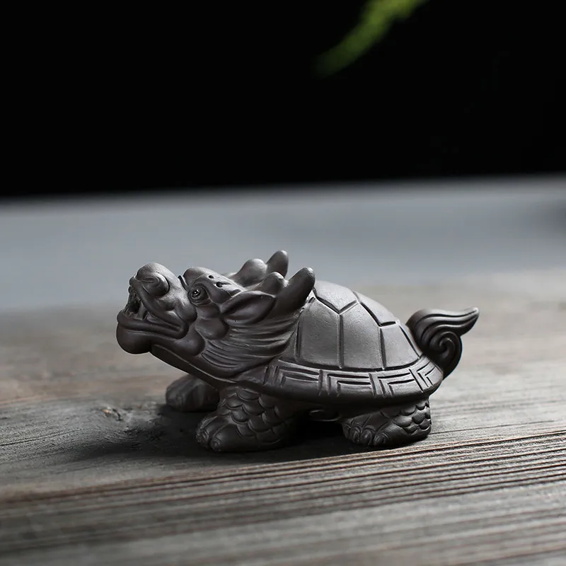 Фиолетовый Глиняный Дракон черепаха чай для домашних животных украшение дома