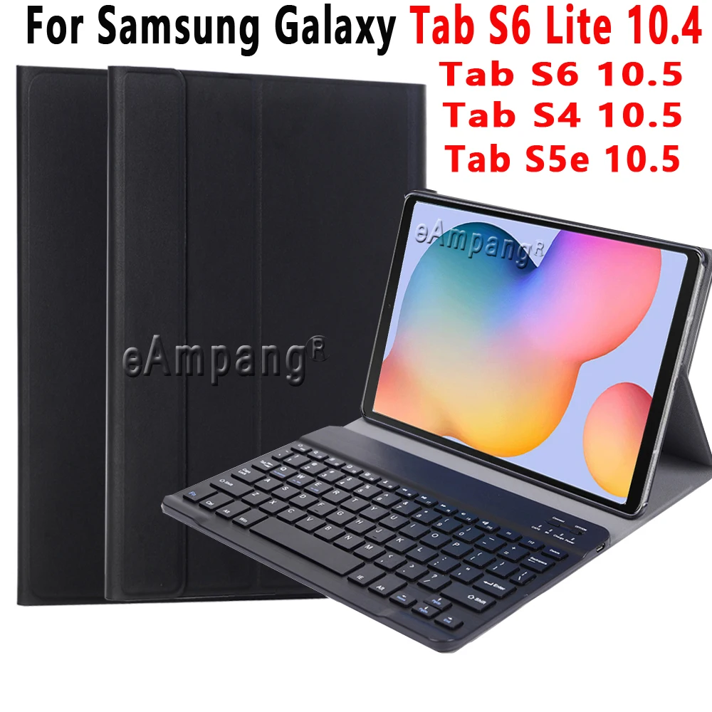 Чехол с клавиатурой для Samsung Galaxy Tab S6 Lite 10 4 S4 S5E 5 SM P610 P615 T860 T865 T830 T835 T720 T725 Tablet крышка