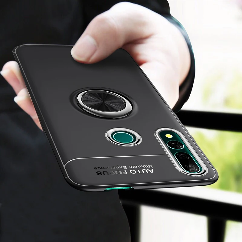 Чехол с 360 кольцами для Huawei P Smart Z Y9 Prime 2019 PSmart Plus Чехол-держатель подставка магнит