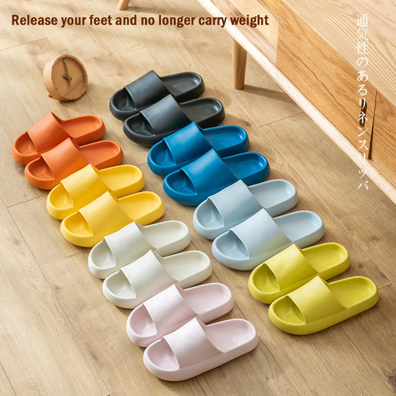 

2021 EVA couple slippers, Japanese anti-skid thick-soled, warm, waterproof and lightweight home slippers