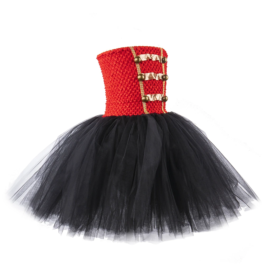 Костюм Солдата-щелкунчика для девочек Детское рождественское платье-пачка на